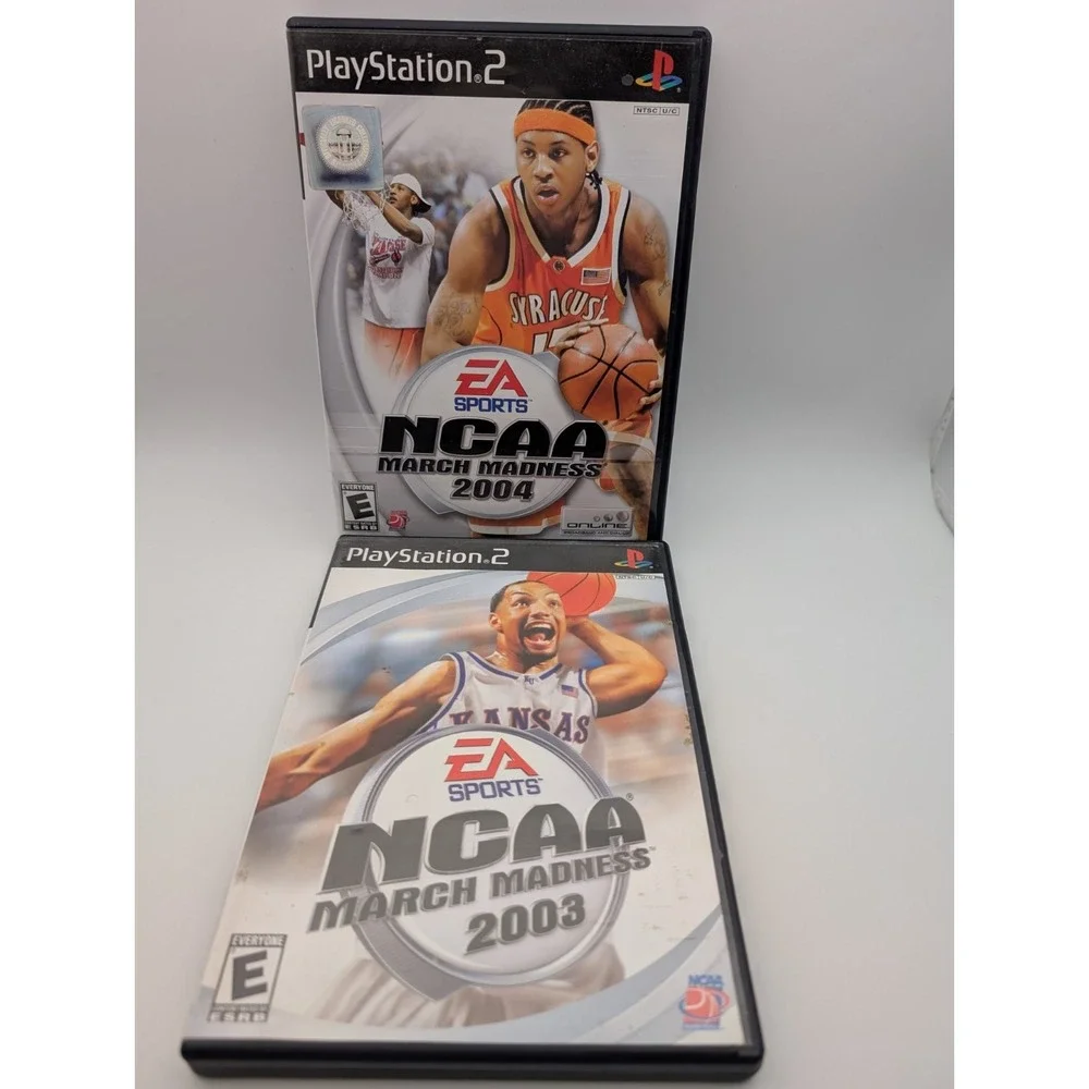 NCAA March Madness 2003 & 2004 - Sony PlayStation 2 PS2 Complete Tested CIB